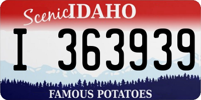 ID license plate I363939