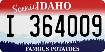 ID license plate I364009