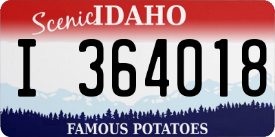 ID license plate I364018