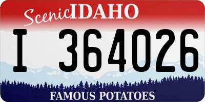ID license plate I364026