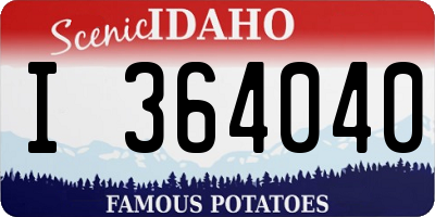 ID license plate I364040