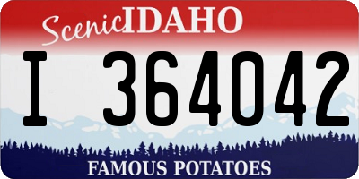 ID license plate I364042