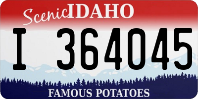 ID license plate I364045