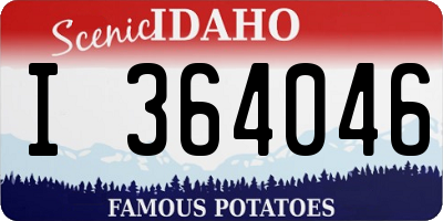 ID license plate I364046