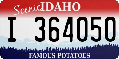 ID license plate I364050