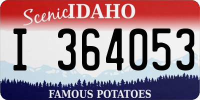 ID license plate I364053