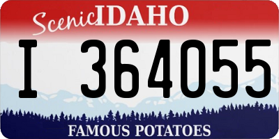 ID license plate I364055