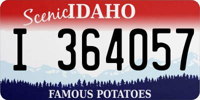 ID license plate I364057