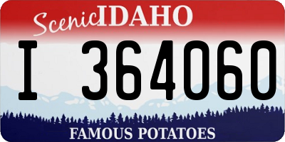 ID license plate I364060