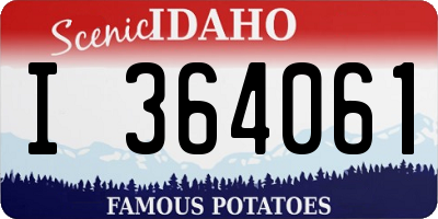 ID license plate I364061