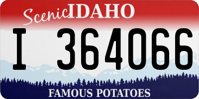 ID license plate I364066