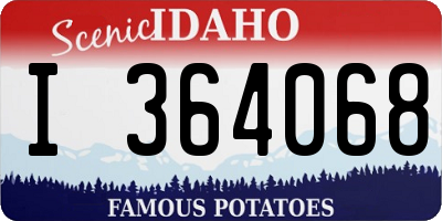 ID license plate I364068