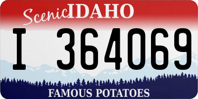 ID license plate I364069