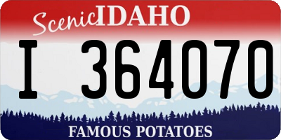 ID license plate I364070