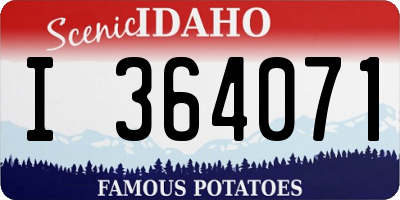ID license plate I364071