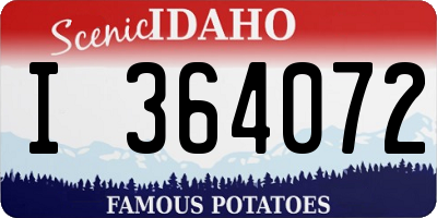 ID license plate I364072
