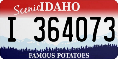 ID license plate I364073