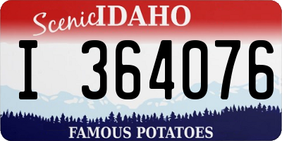 ID license plate I364076