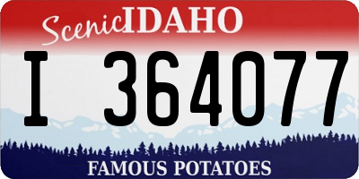 ID license plate I364077