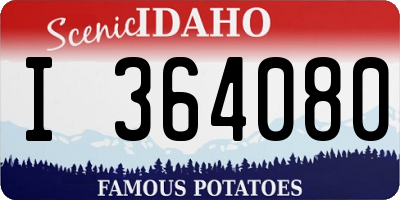 ID license plate I364080