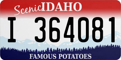 ID license plate I364081