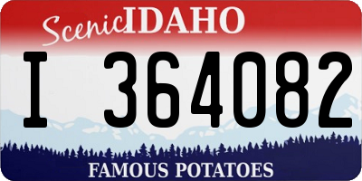 ID license plate I364082