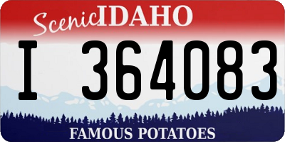 ID license plate I364083