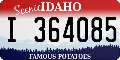 ID license plate I364085