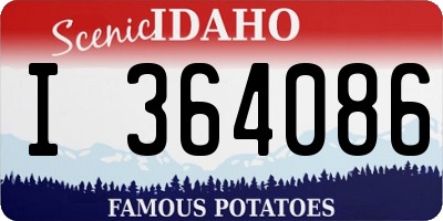 ID license plate I364086