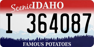 ID license plate I364087
