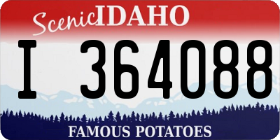 ID license plate I364088