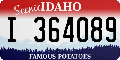 ID license plate I364089
