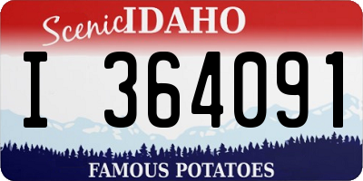 ID license plate I364091