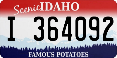 ID license plate I364092