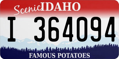 ID license plate I364094