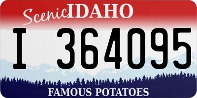 ID license plate I364095