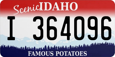 ID license plate I364096