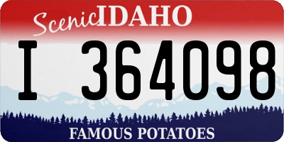 ID license plate I364098