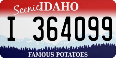 ID license plate I364099