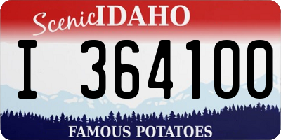 ID license plate I364100