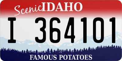 ID license plate I364101