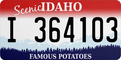ID license plate I364103