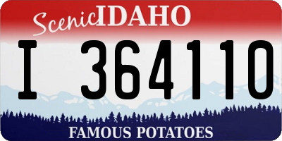ID license plate I364110