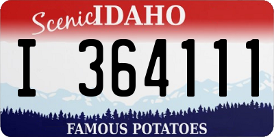 ID license plate I364111