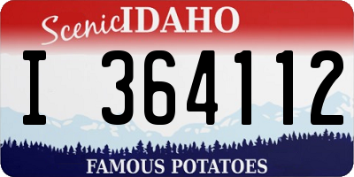 ID license plate I364112