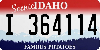 ID license plate I364114