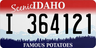 ID license plate I364121