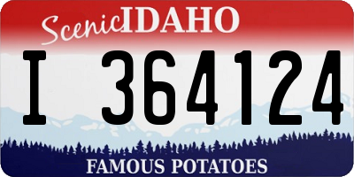 ID license plate I364124