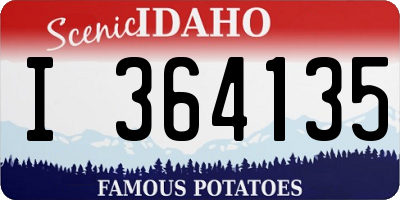ID license plate I364135