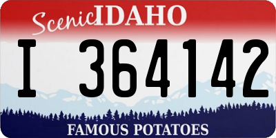 ID license plate I364142